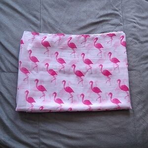 🌷 Pink flamingo infinity scarf